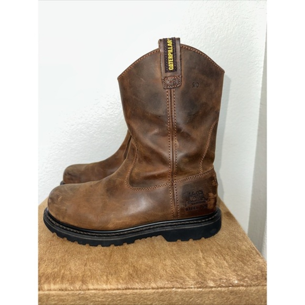 Men's‎ Caterpillar Steel Toe Wellington Boot Size 10 Wide